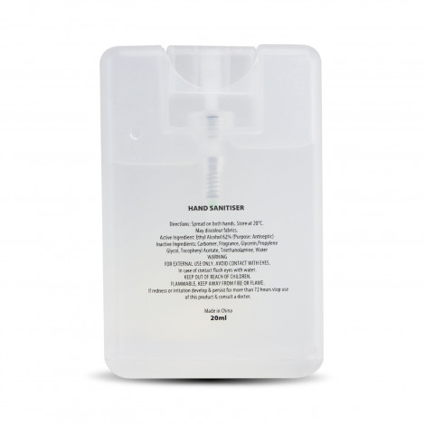 Hand Sanitiser Card